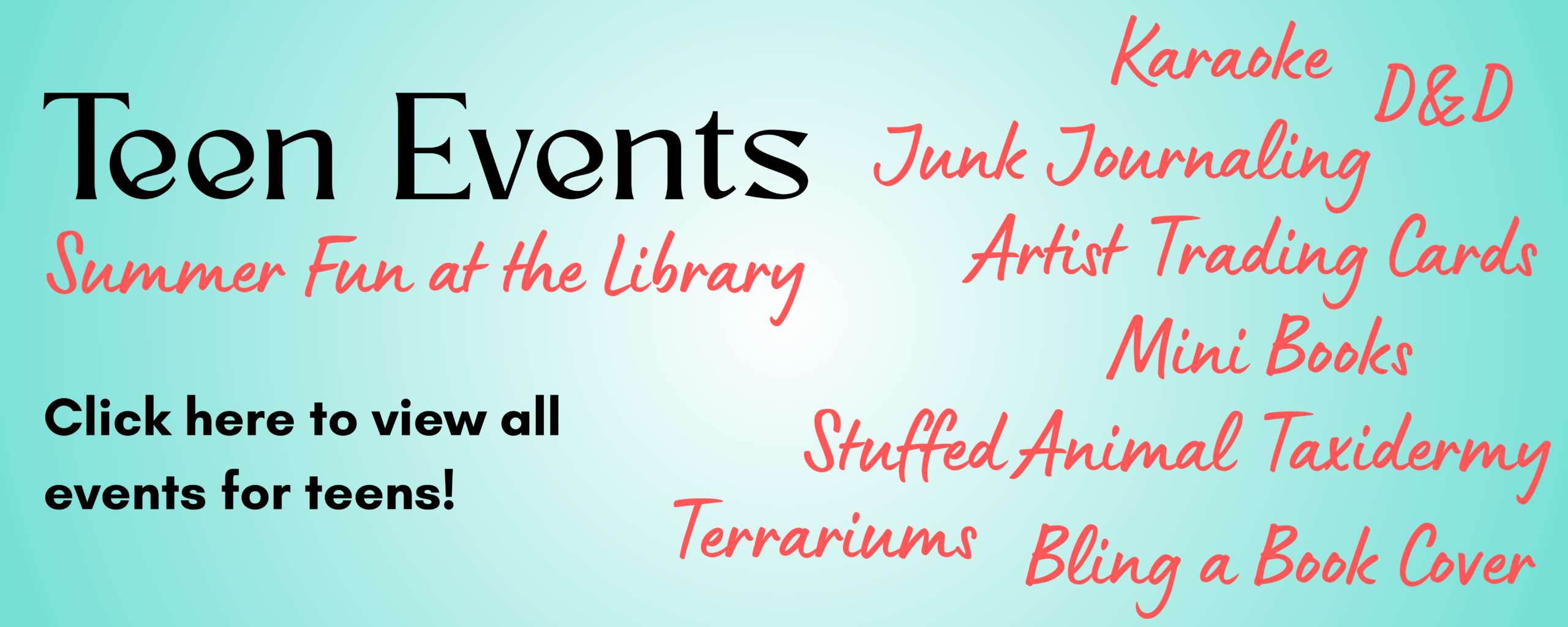 text "Teen Events"